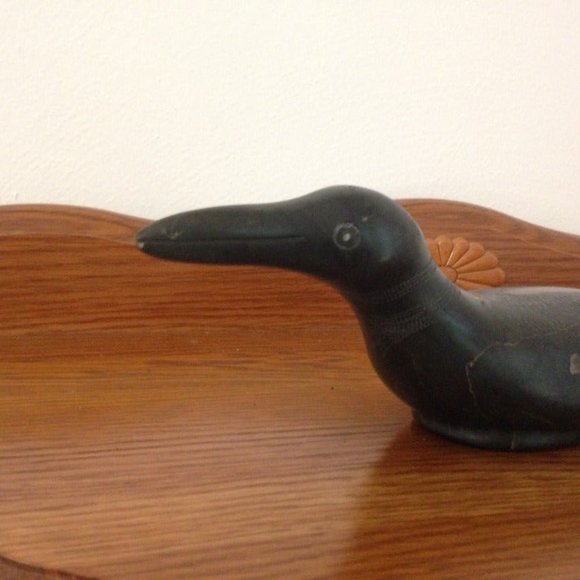 Vintage Inuit Soapstone Loon Signed and Dated 1978 - Picture 7 of 7
